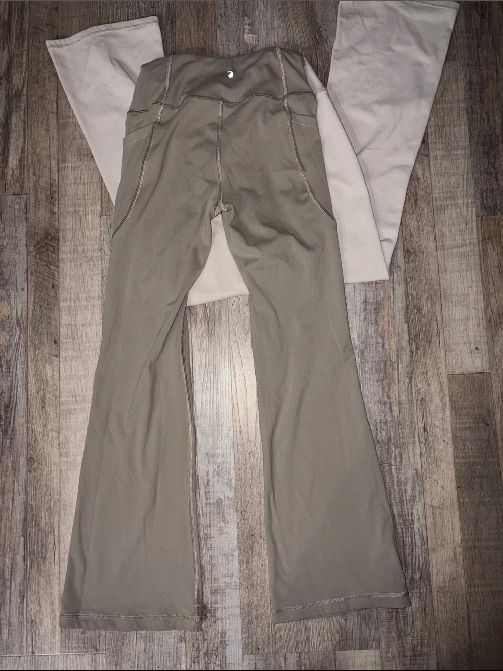 Girls Yoga/Uniform Pants Size 7/8 - Navy and Beige/Tan Bundle 5
